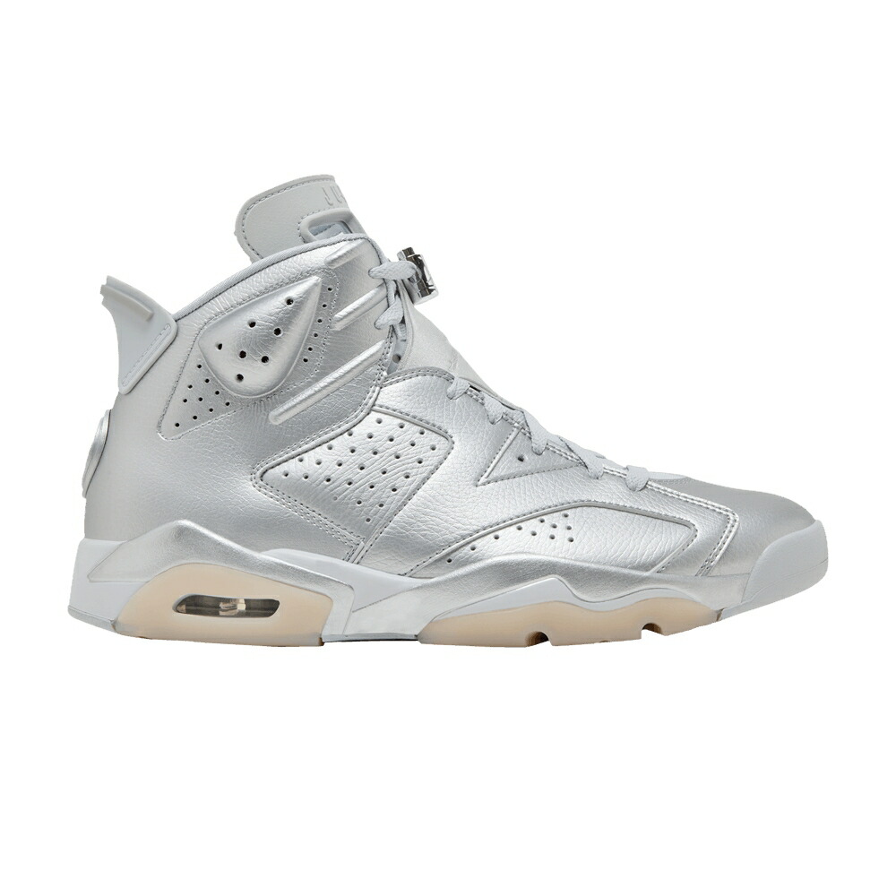 ナイキ しろがね色 しろがね色 エアジョーダン \u0027SILVER\u0027 スニーカー メンズ AIR JORDAN PARIS SAINT-GERMAIN X AIR JORDAN 6 RETRO / METALLIC SILVER METALLIC SILVER