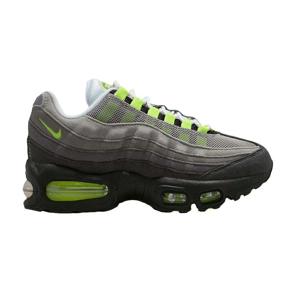 ナイキ マックス バブル 黒色 ブラック 黄色 イエロー クール 灰色 グレー エアマックス 'BIG NEON' ジュニア キッズ NIKE AIR MAX 95 OG GS BUBBLE - 2026 / BLACK NEON YELLOW COOL GREY ベビー マタニティ