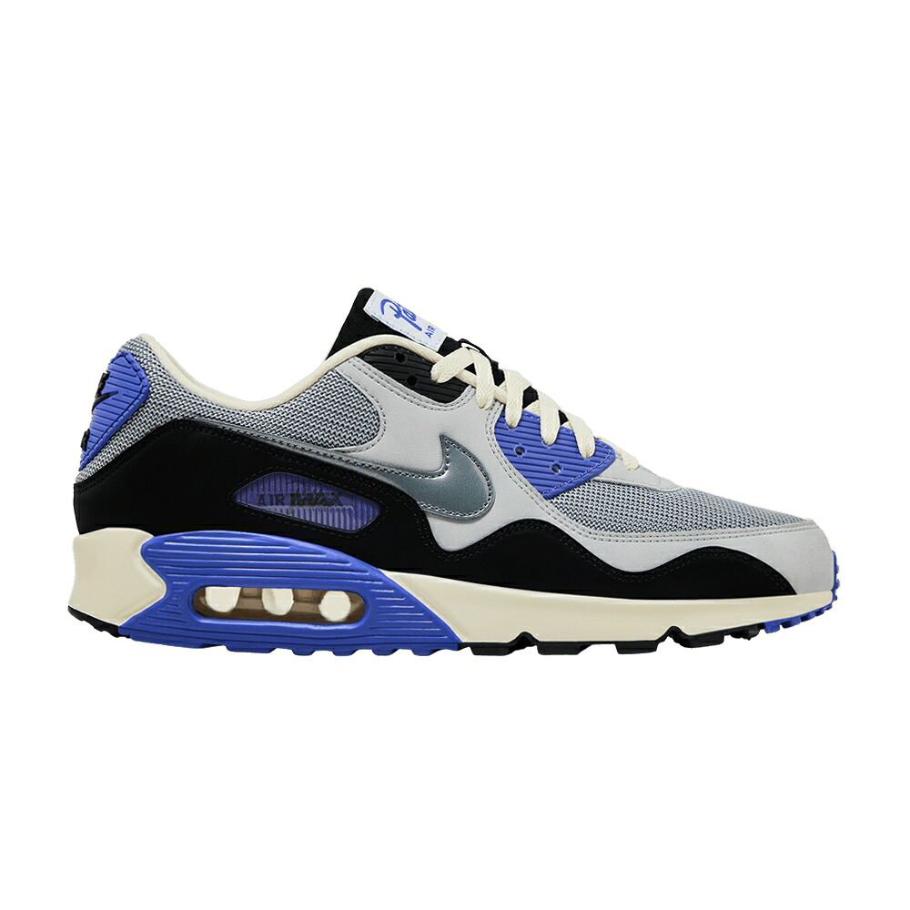 ナイキ マックス 薄墨色 薄墨色 大気圏マックス \u0027SAPPHIRE\u0027 スニーカー メンズ NIKE PATTA X AIR MAX 90 SP / PARTICLE GREY NEUTRAL GREY CYBER