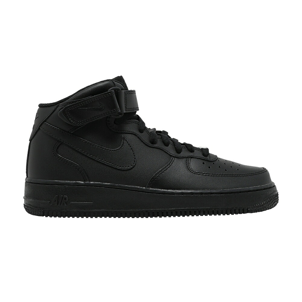 ナイキ ミッド 黒色 ブラック エアフォース 07 TRIPLE BLACK スニーカー メンズ NIKE AIR FORCE 1 MID / BLACK BLACK BLACK