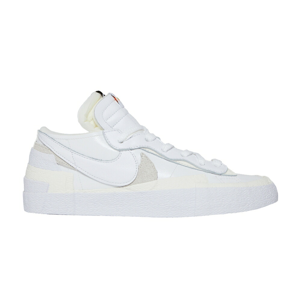 ナイキ ブレイザー 白いこと 白いこと \u0027WHITE PATENT\u0027 スニーカー メンズ NIKE SACAI X BLAZER LOW / WHITE SAIL WHITE メンズ靴-スニーカー