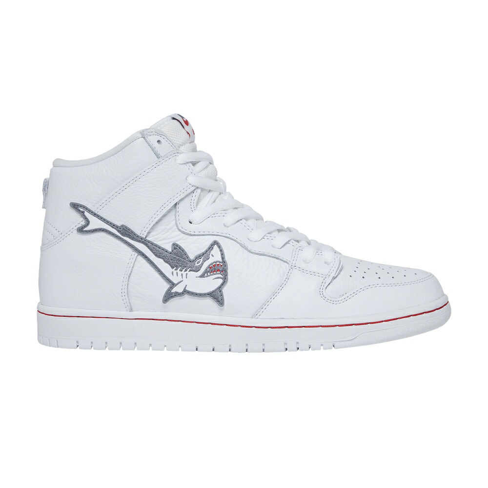 ナイキ ダンク ハイ エスビー 白色 ホワイト ダンクハイ GREAT SHARK スニーカー メンズ NIKE OSKI X DUNK HIGH SB WHITE /