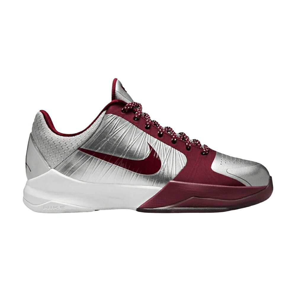 ナイキ ズーム コービー 銀色 シルバー 白色 ホワイト チーム 赤 レッド 'LOWER AWAY' スニーカー ジュニア キッズ NIKE ZOOM KOBE 5 GS MERION ACES 2026 / METALLIC SILVER WHITE TEAM RED メンズ