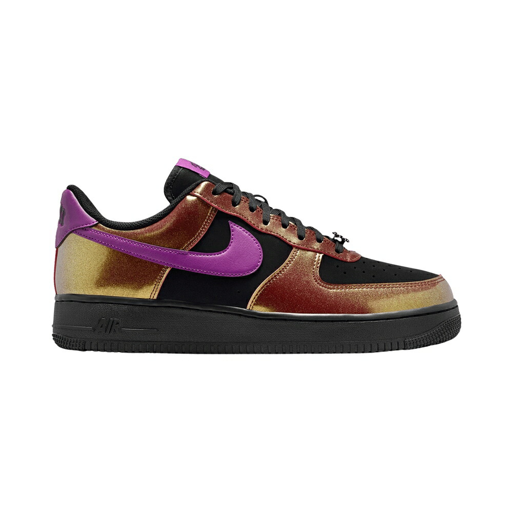 ナイキ 黒色 ブラック ゴールド エアフォース 07 GOLD BERRY スニーカー メンズ NIKE AIR FORCE 1 LV8 BLACK BOLD / GOLD BLACK BOLD BERRY