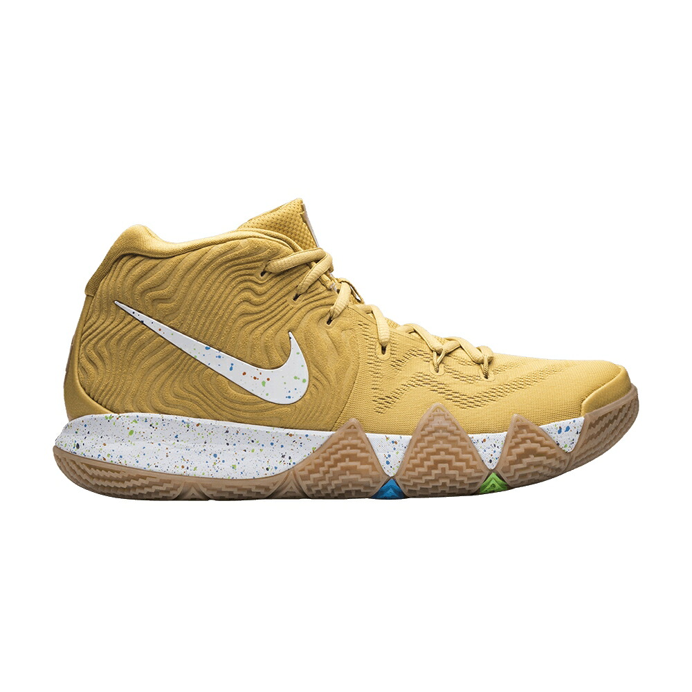 ナイキ カイリー ゴールド コイン 白色 ホワイト 'CINNAMON CRUNCH' スニーカー メンズ NIKE KYRIE 4 TOAST / METALLIC GOLD COIN WHITE