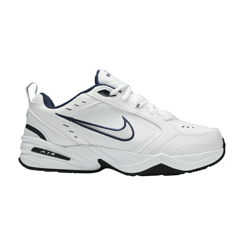ナイキ モナーク 白色 ホワイト 銀色 シルバー スニーカー メンズ NIKE AIR MONARCH IV 4E WIDE / WHITE METALLIC SILVER MIDNIGHT
