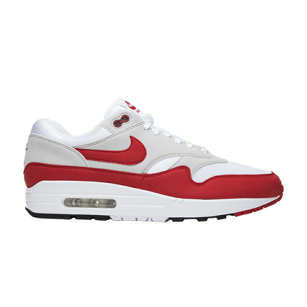 ナイキ マックス 白色 ホワイト 赤 レッド エアマックス RED スニーカー メンズ NIKE AIR MAX 1 OG ANNIVERSARY 2017 RE-RELEASE / WHITE UNIVERSITY RED NEUTRAL