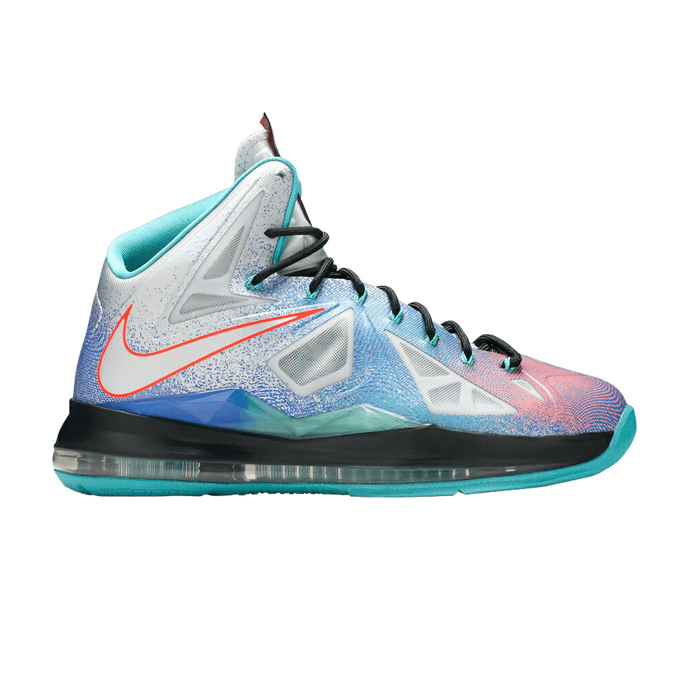 ナイキ レブロン 純然たる プラチナム 黒いこと 黒いこと \u0027PURE PLATINUM\u0027 スニーカー メンズ NIKE LEBRON 10 / PURE PLATINUM BLACK SPORT TURQ
