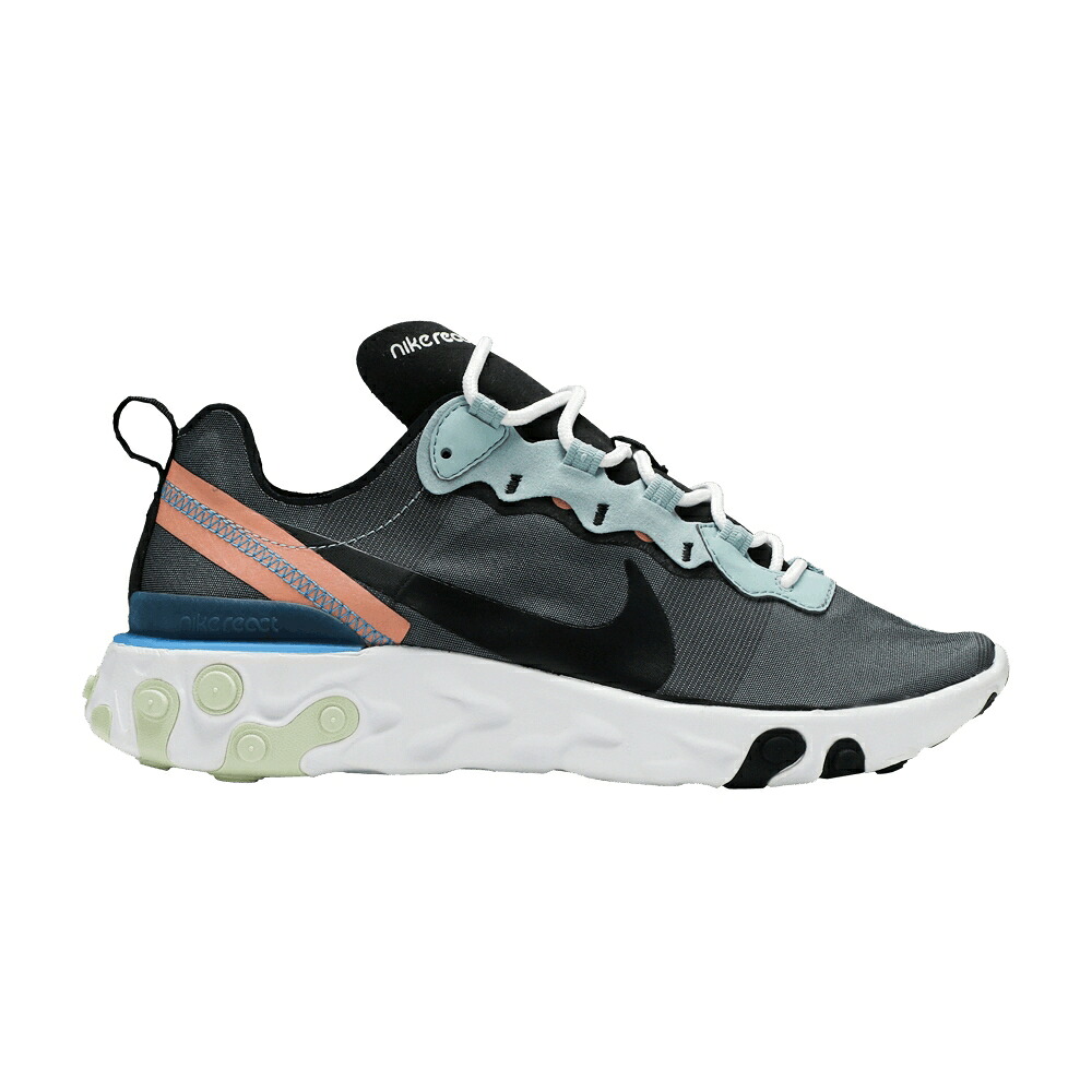 ナイキ リアクト エレメント 黒色 ブラック ピンク OCEAN CUBE スニーカー メンズ NIKE REACT ELEMENT 55 / OCEAN CUBE BLACK PINK QUARTZ