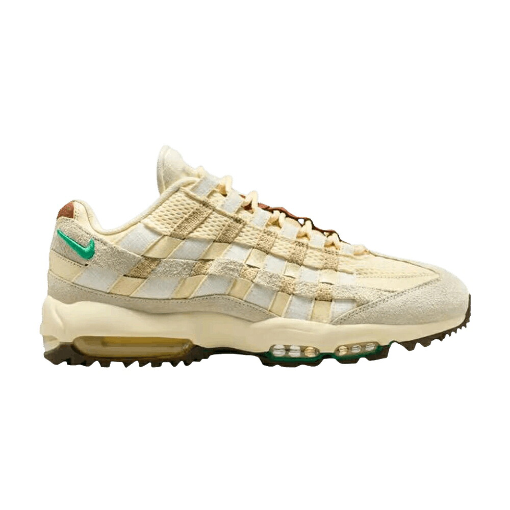 ナイキ マックス ゴルフ 闘技場 緑 緑であること エア湖マックス \u0027WASTE OPEN\u0027 スニーカー メンズ NIKE AIR MAX 95 GOLF MANAGEMENT / COCONUT MILK STADIUM GREEN SAIL スニーカー-靴