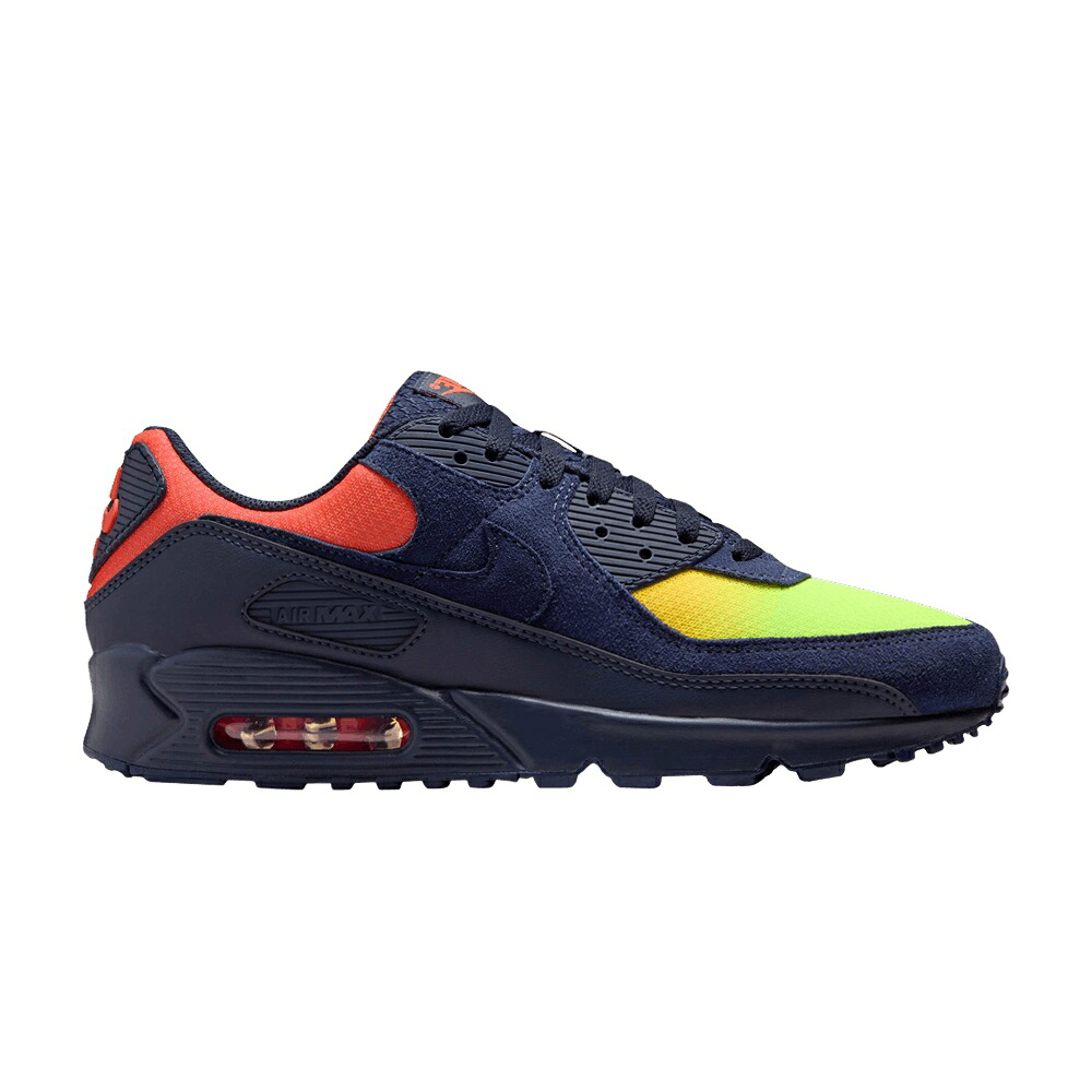 ナイキ マックス 青味 青み エア湖マックス \u0027GRADIENT\u0027 スニーカー メンズ NIKE AIR MAX 90 / LEMON VENOM BLACKENED BLUE HYPER