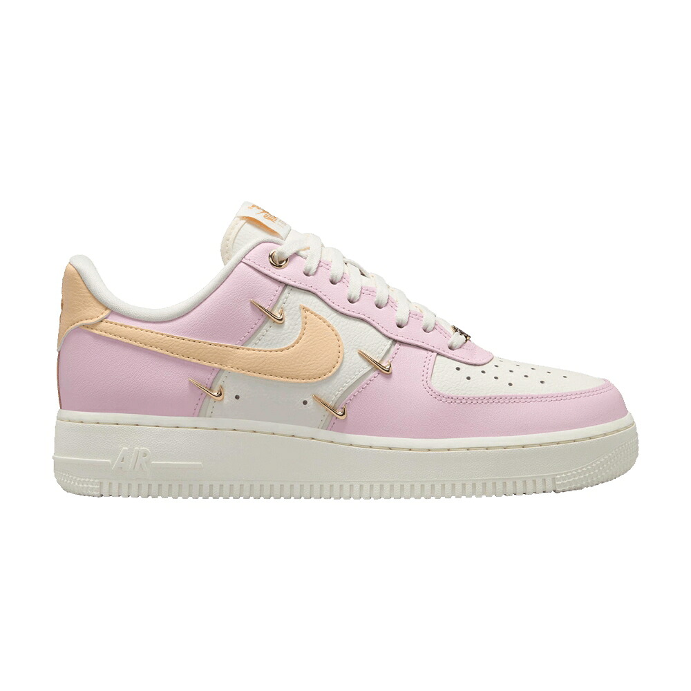 ナイキ スウッシュ スウォッシュ サクラ色 ゴールド 空軍 \u002707 \u0027MINI FOAM\u0027 スニーカー レディース NIKE WMNS AIR FORCE 1 LX SWOOSH - PINK / PINK FOAM SAIL METALLIC GOLD