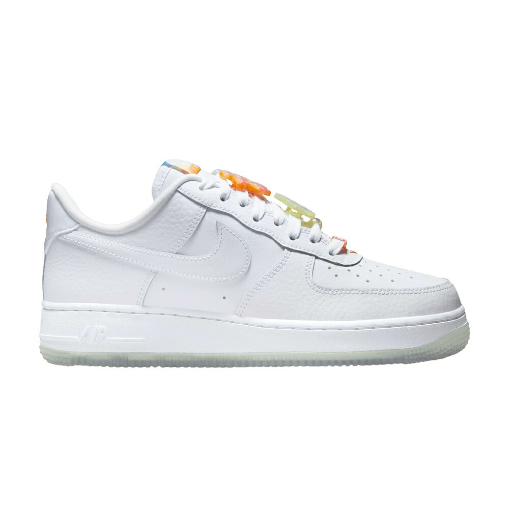 ナイキ 白色 ホワイト 青色 ブルー エアフォース BEACH SUNSET スニーカー レディース NIKE WMNS AIR FORCE 1 LOW / WHITE WHITE GLACIER BLUE WHITE