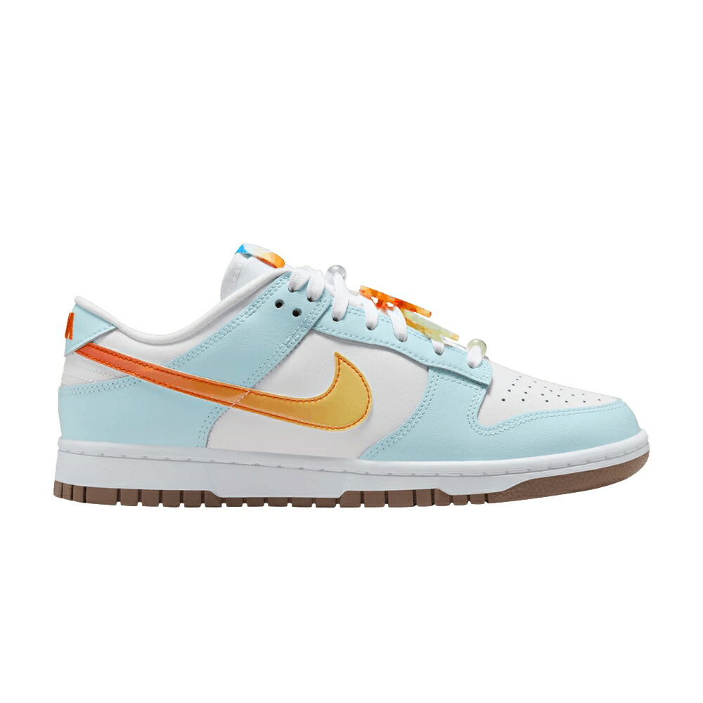 ナイキ ダンク 白色 ホワイト 青色 ブルー ダンクロー BEACH SUNSET スニーカー レディース NIKE WMNS DUNK LOW LX / WHITE WHITE GLACIER BLUE MULTI