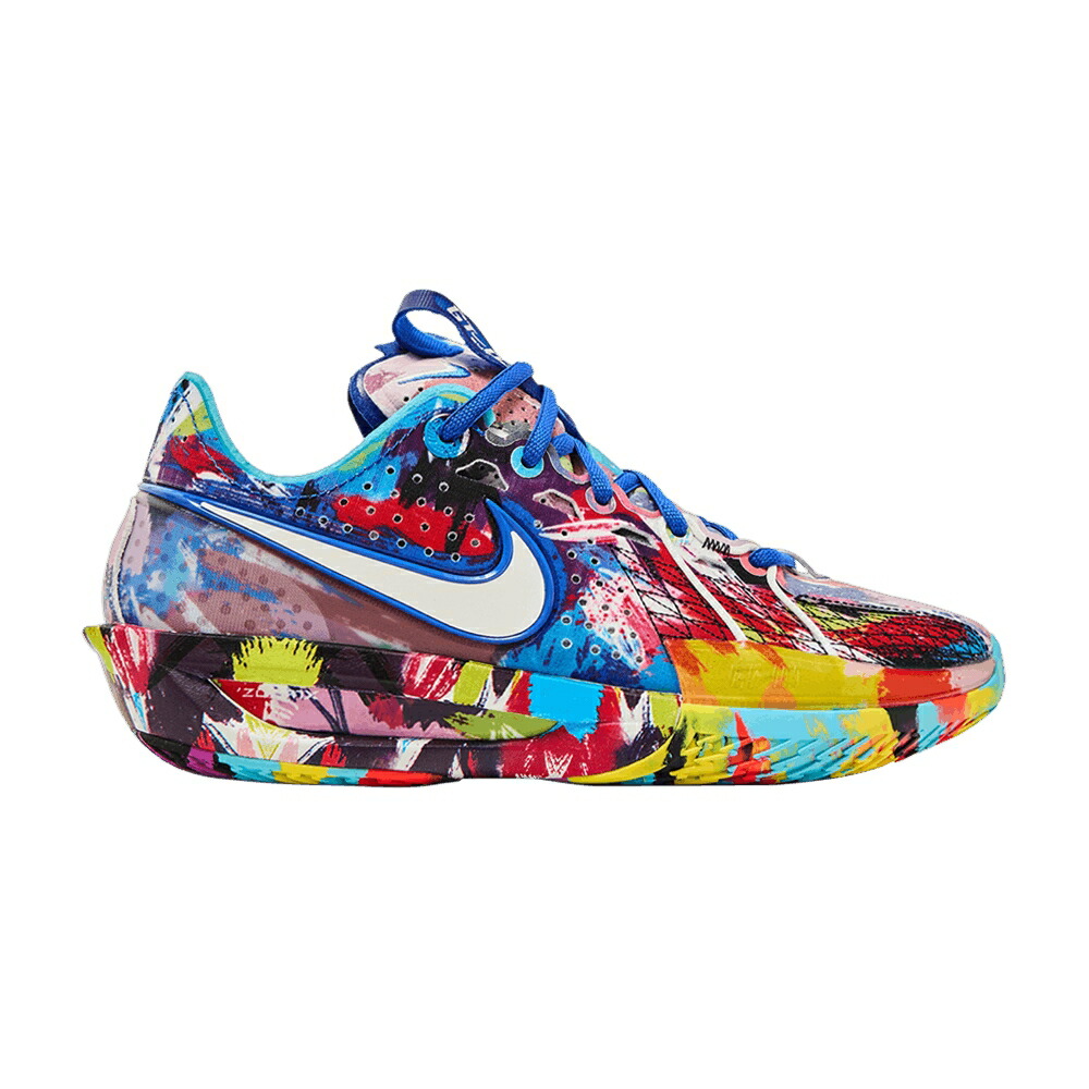 ナイキ 望遠レンズ 白いこと 白いこと 青味 青み サクラ色 \u0027PAINT\u0027 スニーカー メンズ NIKE JEWELL LOYD X AIR ZOOM GT CUT 3 EP / WHITE BALTIC BLUE PINK FOAM