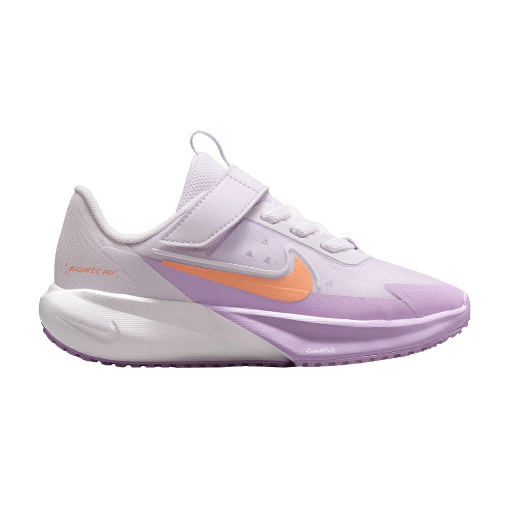 ナイキ 白色 ホワイト 紫 バイオレット 'BARELY GRAPE' ジュニア キッズ NIKE SONIC FLY PS / BARELY GRAPE WHITE VIOLET STAR ベビー マタニティ スニーカー|スニケス