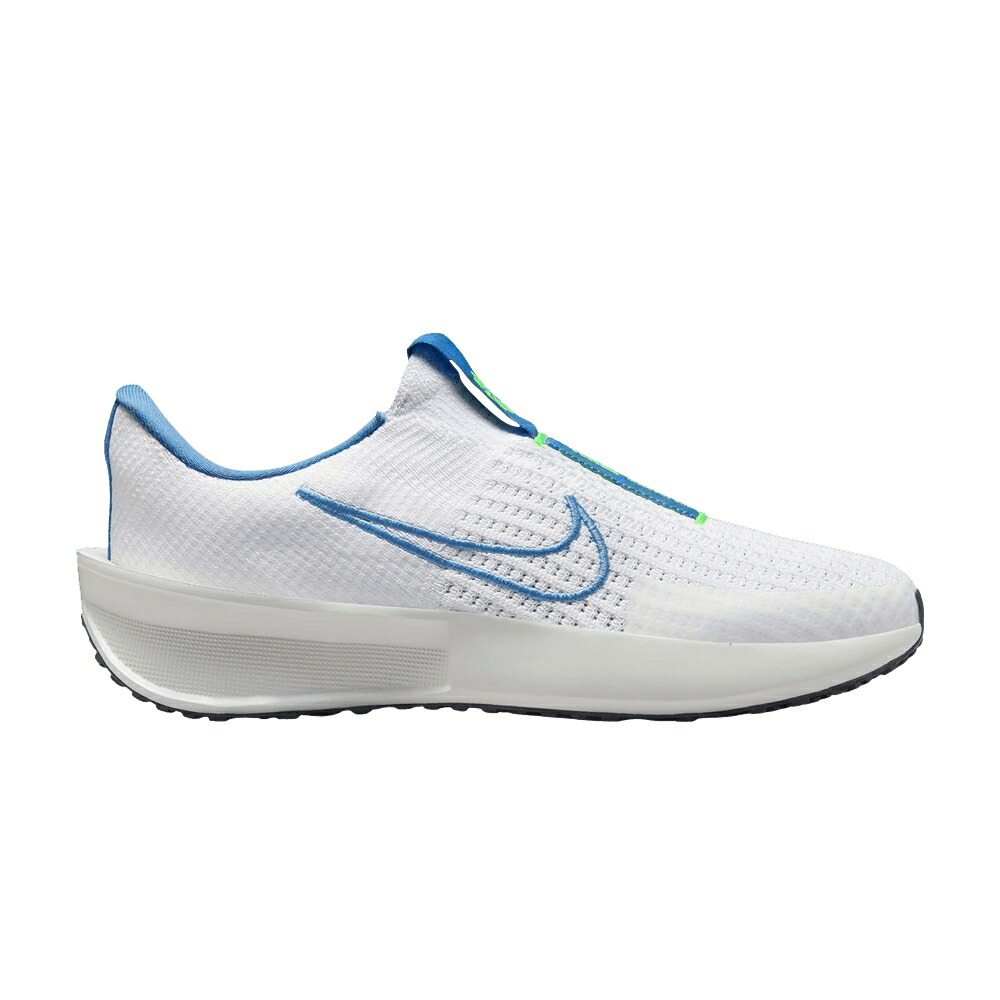 ナイキ 幽客 青味 青み 白いこと 白いこと プラチナム \u0027WHITE BEYOND\u0027 スニーカー レディース NIKE WMNS INTERACT RUN EASYON BLUE / WHITE VOLT PLATINUM TINT BLUE