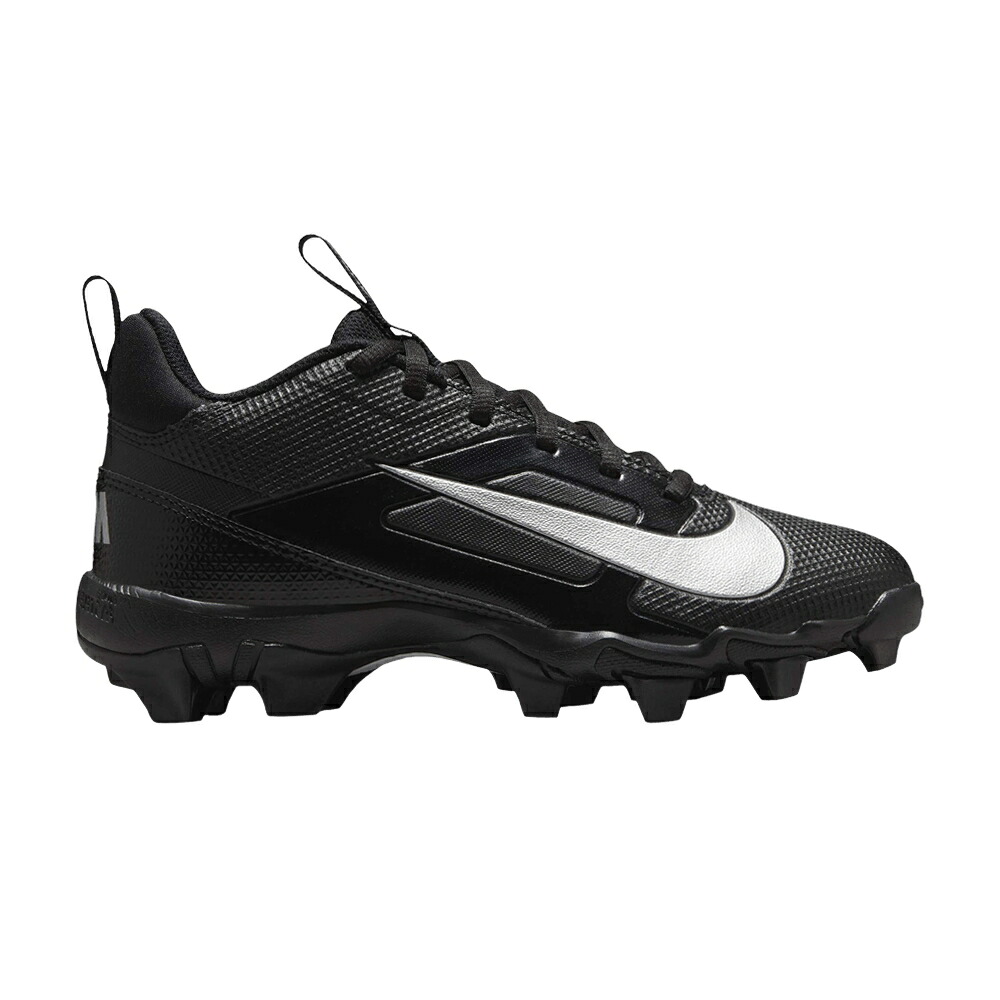 ナイキ アルファ シャーク 黒色 ブラック 銀色 シルバー 'BLACK SILVER' ジュニア キッズ NIKE ALPHA MENACE 4 SHARK GS METALLIC / BLACK METALLIC SILVER ベビー マタニティ スニーカー