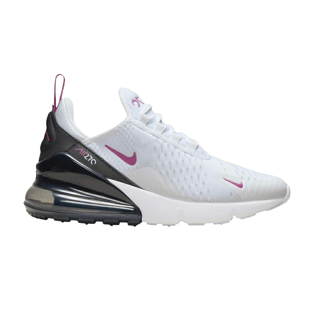 ナイキ マックス 白色 ホワイト エアマックス 'WHITE FUCHSIA' ジュニア キッズ NIKE AIR MAX 270 GS HOT / WHITE ANTHRACITE HOT FUCHSIA ベビー マタニティ スニーカー｜スニケス