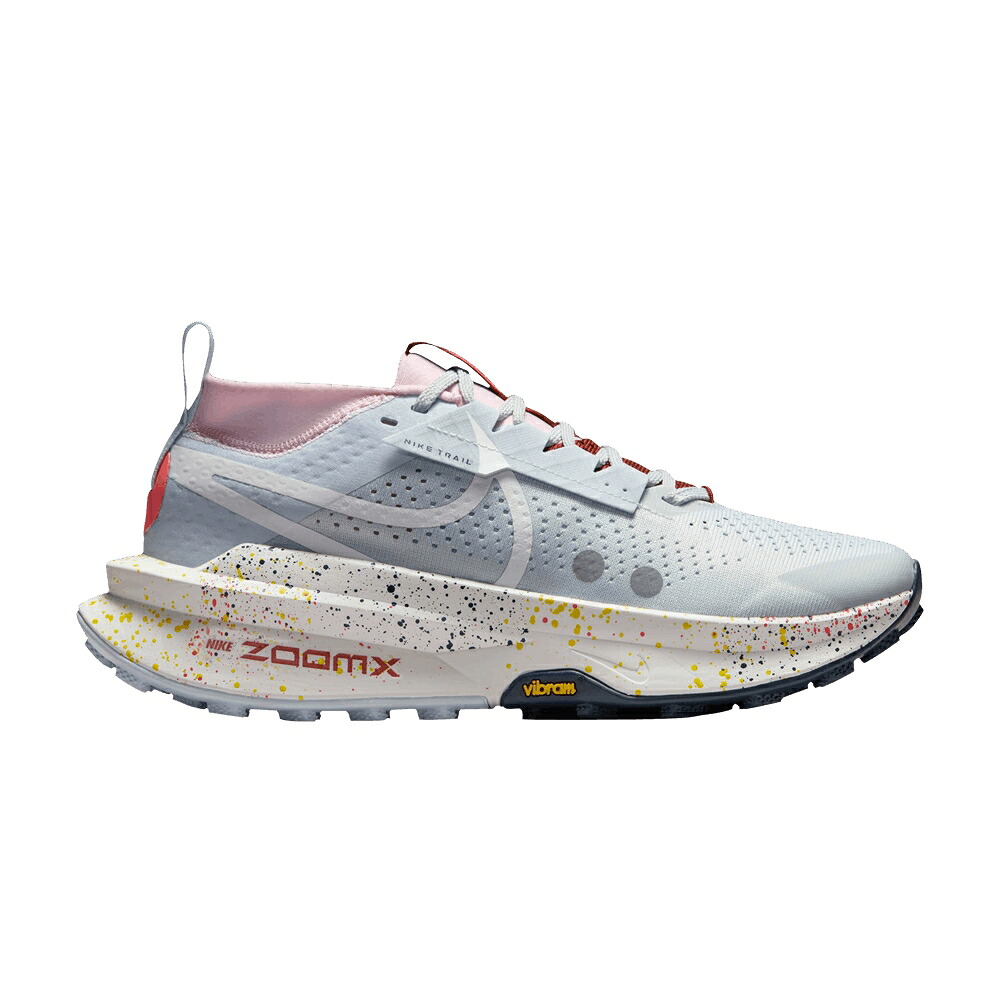ナイキ ピュア プラチナム 灰色 グレー ピンク 'PLATINUM SPLATTER' スニーカー レディース NIKE WMNS ZOOMX ZEGAMA 2 PAINT / PURE PLATINUM FOOTBALL GREY PINK
