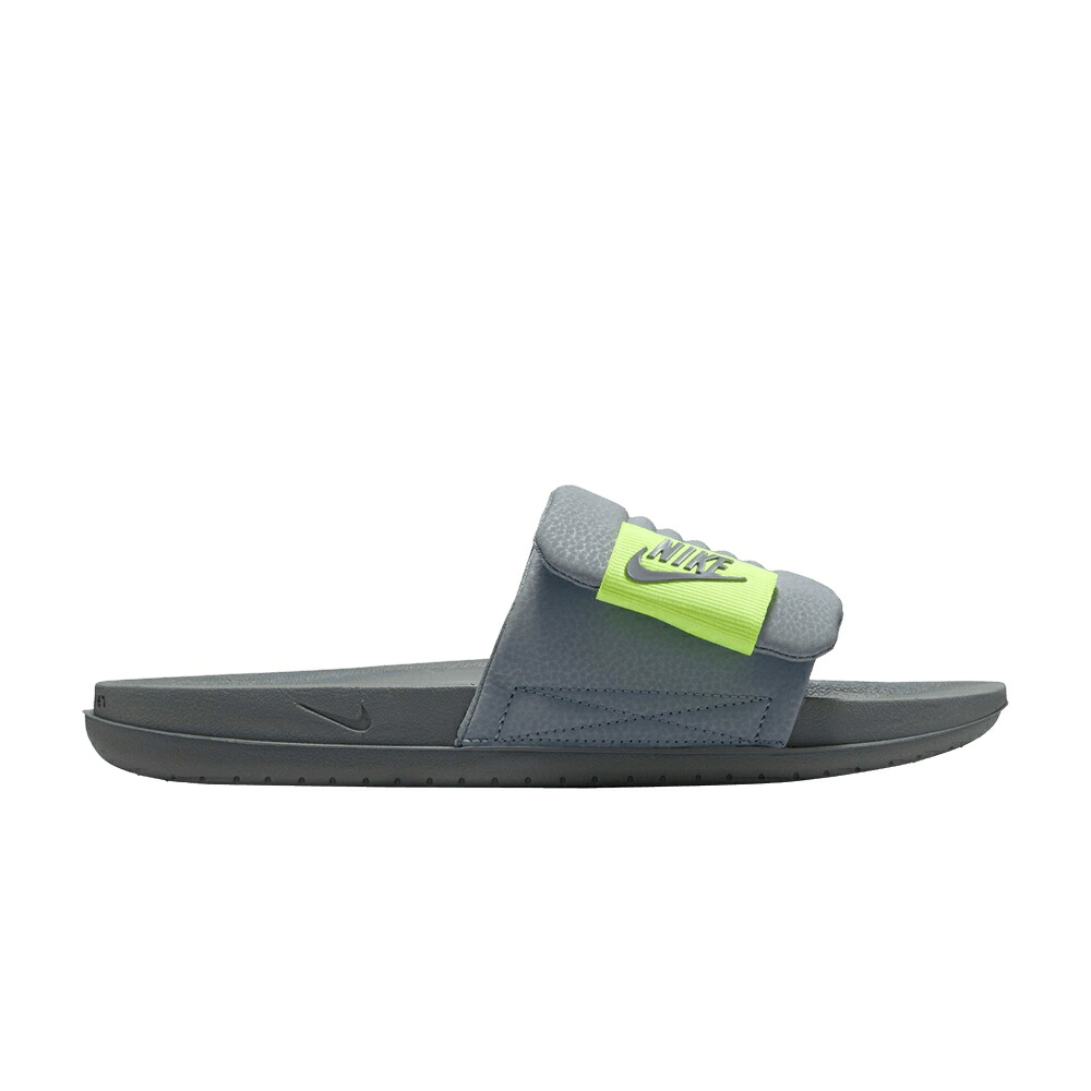 ナイキ サンダル 薄墨色 薄墨色 冷やりとした \u0027COOL VOLT\u0027 スニーカー メンズ NIKE OFFCOURT ADJUST SLIDE GREY / COOL GREY VOLT COOL GREY