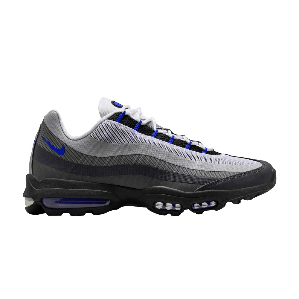 ナイキ マックス ウルトラ 青色 ブルー 白色 ホワイト エアマックス 'RACER BLUE' スニーカー メンズ NIKE AIR MAX 95 ULTRA / ANTHRACITE RACER BLUE WHITE｜スニケス
