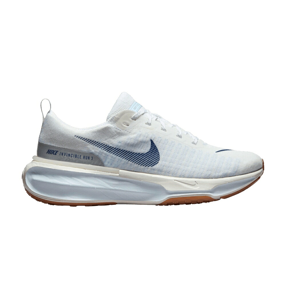 ナイキ 幽客 飛球編み物 白いこと 白いこと 青み 青色 \u0027BLUE TINT\u0027 スニーカー メンズ NIKE ZOOMX INVINCIBLE RUN FLYKNIT 3 / WHITE BLUE TINT SAIL BLUE VOID