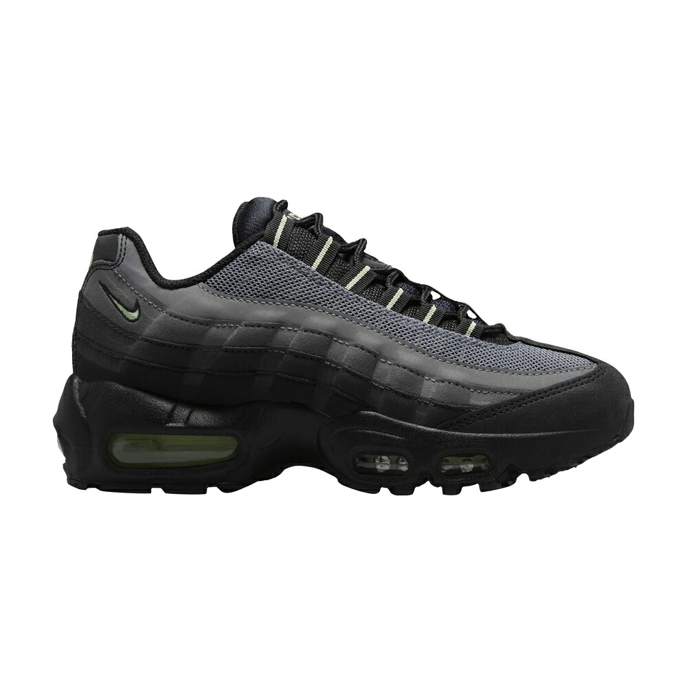 ナイキ マックス 黒色 ブラック 灰色 グレー エアマックス 'BLACK GREEN' ジュニア キッズ NIKE AIR MAX 95 GS VAPOUR / BLACK ANTHRACITE IRON GREY ベビー マタニティ スニーカー