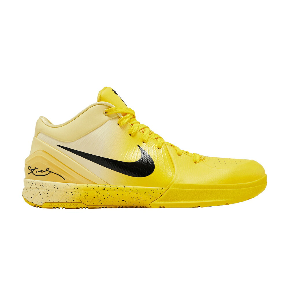 ナイキ ズーム コービー プロトロ 黒色 ブラック 黄色 イエロー CHBL スニーカー メンズ NIKE ZOOM KOBE 4 PROTRO / LIGHTENING BLACK SOFT YELLOW