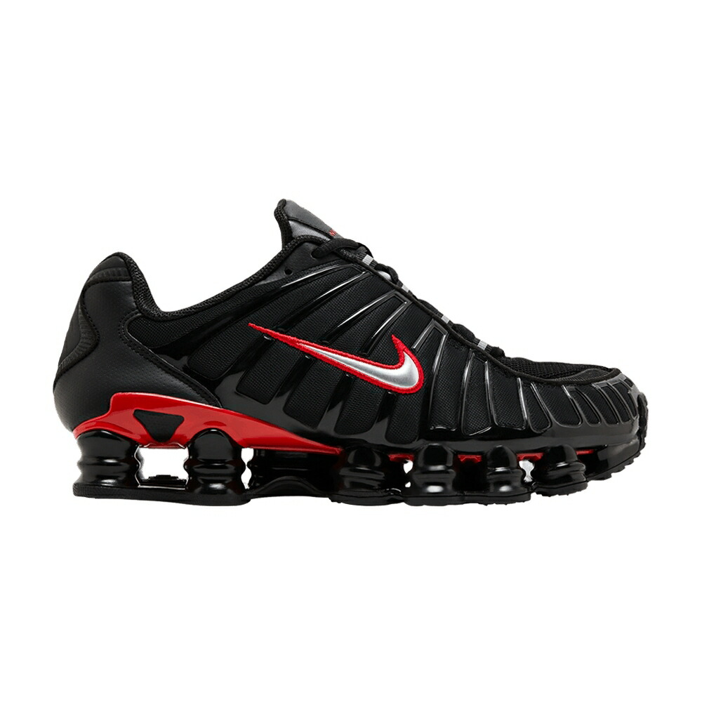 ナイキ ショックス 黒色 ブラック 赤 レッド BLACK RED スニーカー メンズ NIKE SHOX TL UNIVERSITY / BLACK UNIVERSITY RED METALLIC