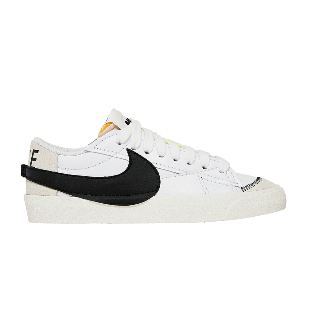 ナイキ メンズ ブレイザー ジャンボ 白色 ホワイト 黒色 ブラック MEN\'S \'77 \'WHITE BLACK\' スニーカー NIKE BLAZER LOW JUMBO / WHITE WHITE SAIL BLACK｜スニケス