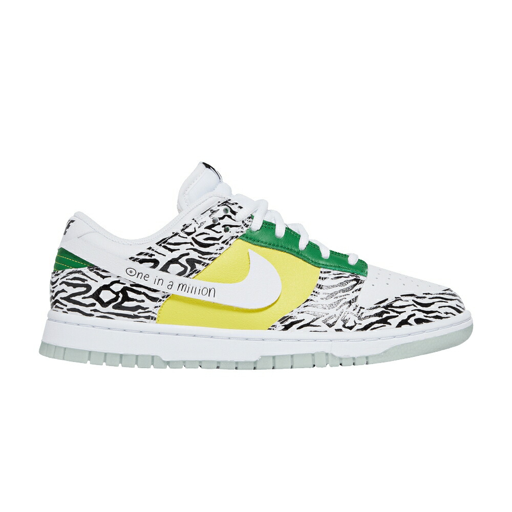 ナイキ ダンク 白色 ホワイト 黒色 ブラック 緑 グリーン ダンクロー DOERNBECHER 2022 スニーカー メンズ NIKE DUNK LOW / WHITE WHITE BLACK GREEN APPLE