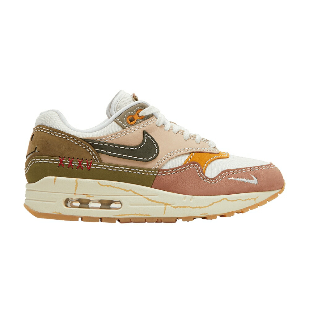 ナイキ マックス プレミアム カーゴ カーキ エアマックス エアマックス WABISABI スニーカー レディース NIKE WMNS AIR MAX 1 PREMIUM AIR DAY - WABI-SABI / SAIL CARGO KHAKI MINERAL CLAY