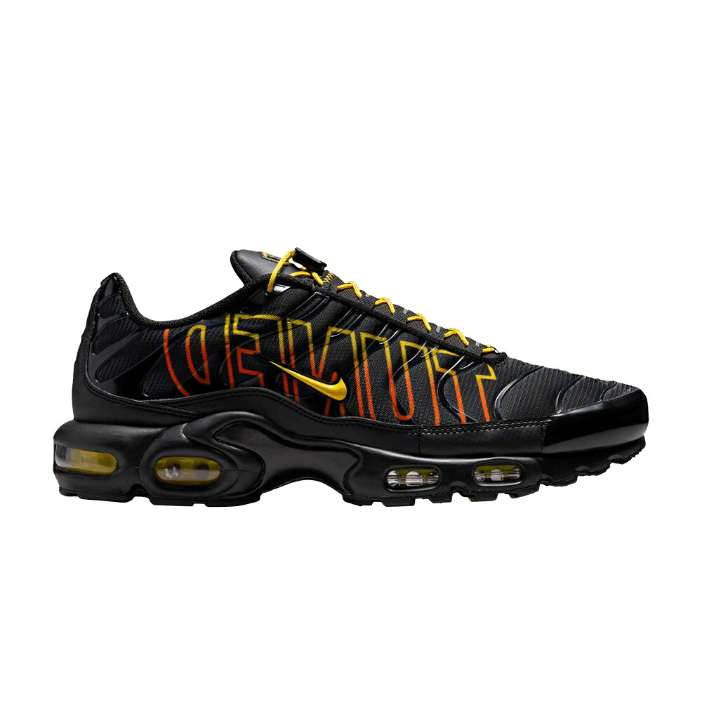 ナイキ マックス 黒いこと 黒いこと 橙 オレンジ色 雷光 エアマックスプラス \u0027TUNED SUNRISE\u0027 スニーカー メンズ NIKE AIR MAX PLUS PACK - / BLACK SAFETY ORANGE LIGHTNING