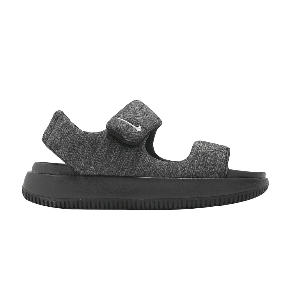 ナイキ 黒いこと 黒いこと しろがね色 しろがね色 \u0027BLACK SILVER\u0027 スニーカー レディース NIKE WMNS CALM SANDAL SE METALLIC / BLACK METALLIC SILVER