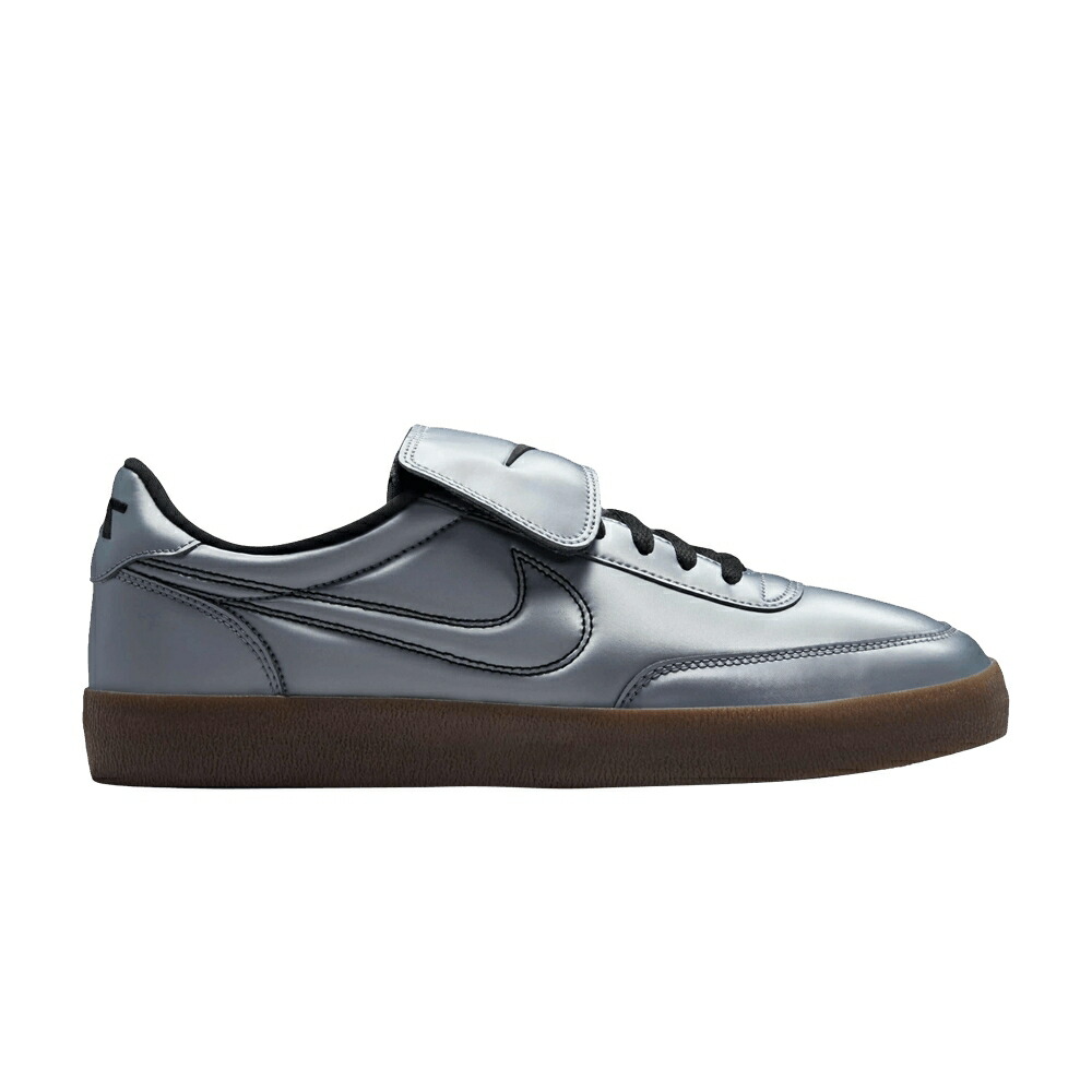 ナイキ レザー プレミアム クール 灰色 グレー 黒色 ブラック TIEMPO GREY スニーカー メンズ NIKE KILLSHOT 2 LEATHER PREMIUM PACK - METALLIC COOL / METALLIC COOL GREY BLACK GUM