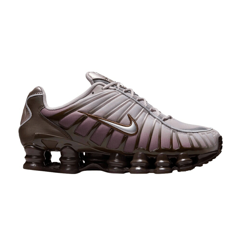 ナイキ ショックス 茶色 ブラウン プラチナム 紫 バイオレット PLATINUM VIOLET スニーカー レディース NIKE WMNS SHOX TL / BAROQUE BROWN PLATINUM VIOLET