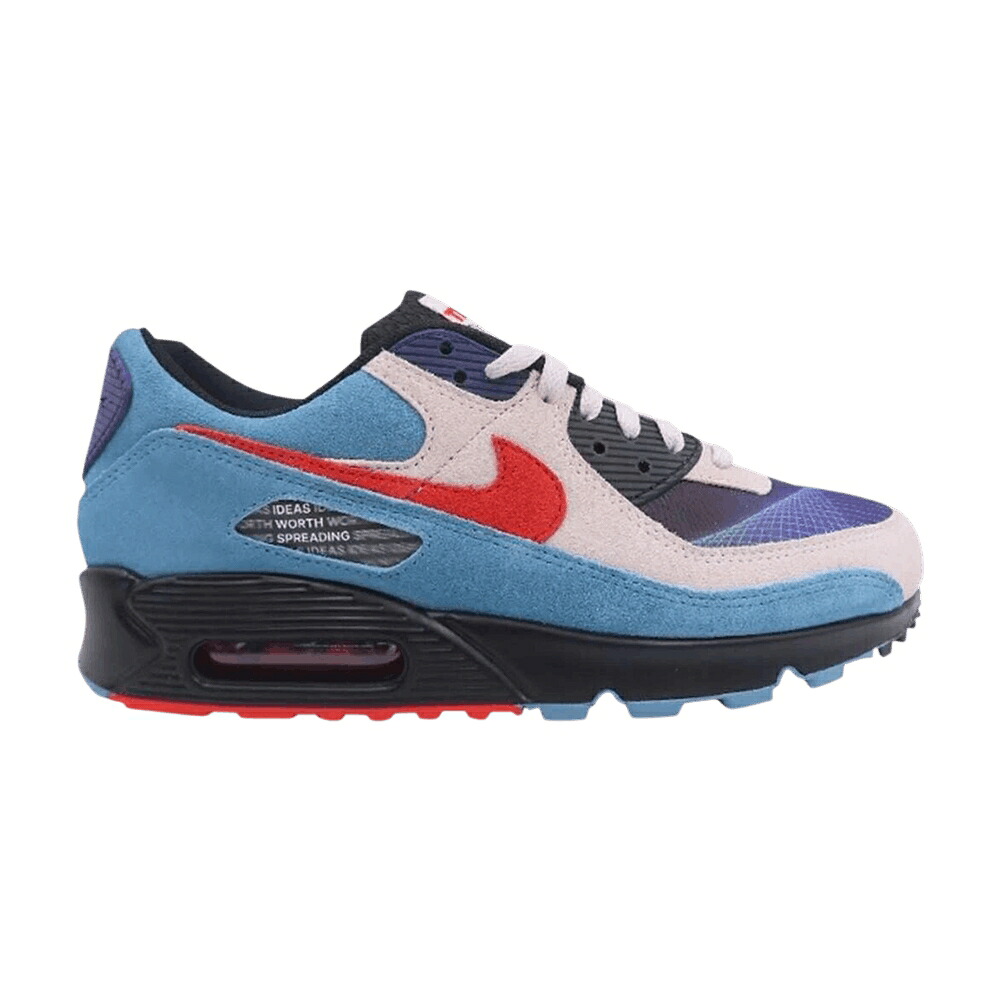 ナイキ マックス 赤 赤いこと エア湖マックス \u0027CONTINUUM\u0027 スニーカー メンズ NIKE TEDXPORTLAND X AIR MAX 90 / PHOTON DUST CHILE RED CERULEAN