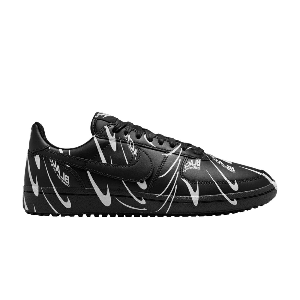 ナイキ 黒いこと 黒いこと 活動の領域 大将 白いこと 白いこと \u0027BLACK PRINT\u0027 スニーカー レディース NIKE BLACK COMME DES GAR ONS X WMNS FIELD GENERAL 82 WHITE ALL-OVER / BLACK WHITE