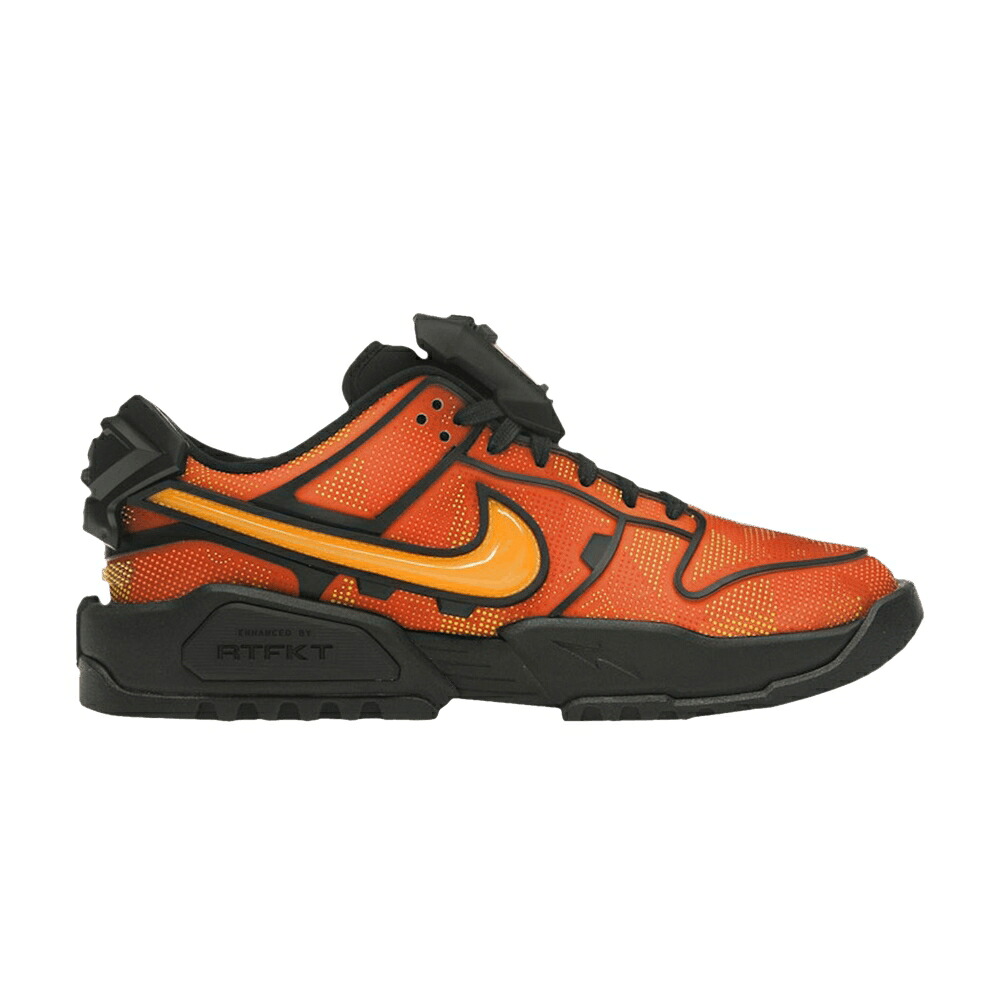ナイキ ダンク 橙 オレンジ色 \u0027CAMPFIRE CAMO\u0027 スニーカー メンズ NIKE RTFKT X DUNK GENESIS ORANGE NEKO / CAMPFIRE ORANGE SUNDIAL
