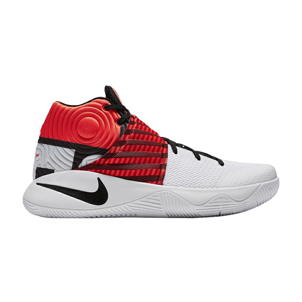 ナイキ カイリー 白色 ホワイト 赤 レッド 黒色 ブラック 'CROSSOVER' スニーカー メンズ NIKE KYRIE 2 EP / WHITE UNIVERSITY RED BLACK｜スニケス