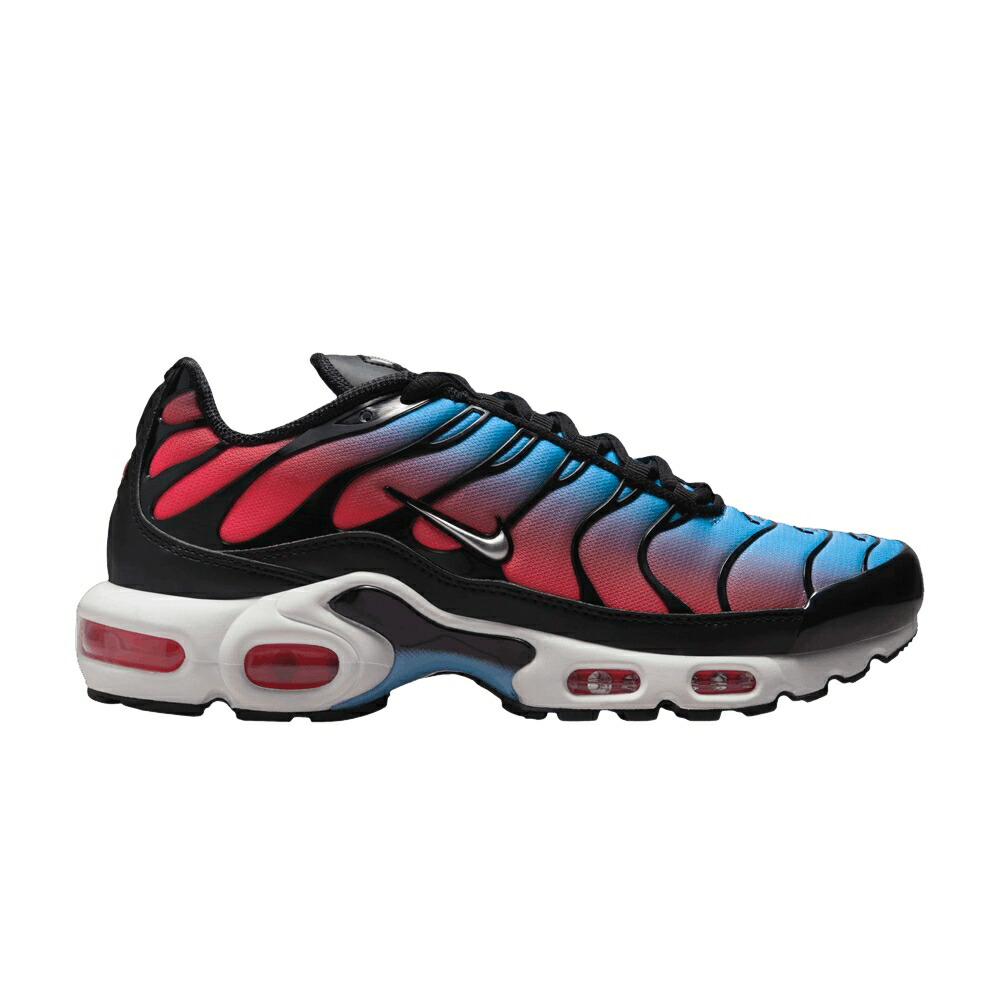 ナイキ マックス 黒色 ブラック 青色 ブルー エアマックスプラス FIRECRACKER スニーカー レディース NIKE WMNS AIR MAX PLUS / BLACK UNIVERSITY BLUE LIGHT