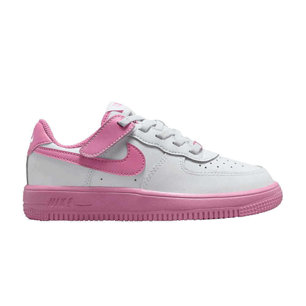 ナイキ 白色 ホワイト マジック 'MAGIC FLAMINGO' ジュニア キッズ NIKE FORCE 1 LOW EASYON PS / WHITE MAGIC FLAMINGO ベビー マタニティ スニーカー|スニケス
