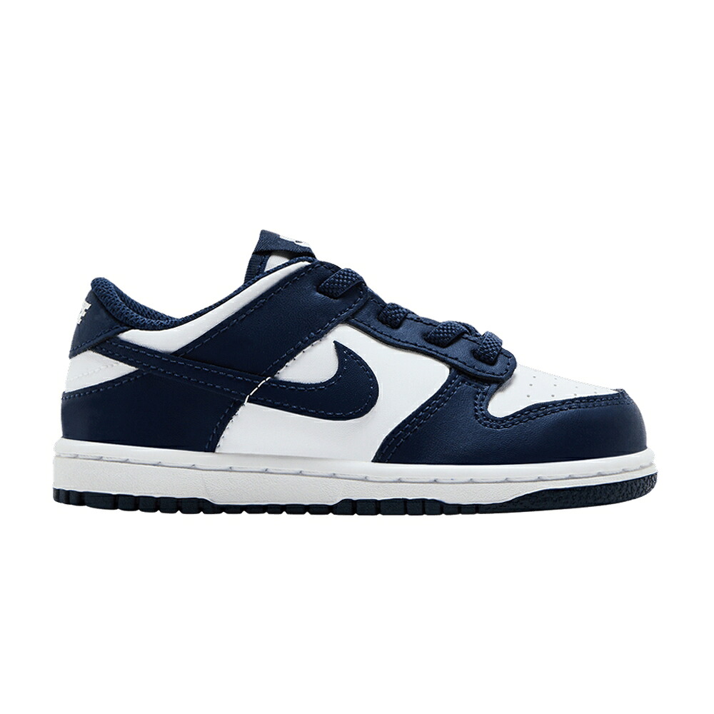 ナイキ ダンク 白色 ホワイト 紺色 ネイビー ダンクロー 'MIDNIGHT NAVY' ベビー NIKE DUNK LOW TD / WHITE WHITE MIDNIGHT NAVY