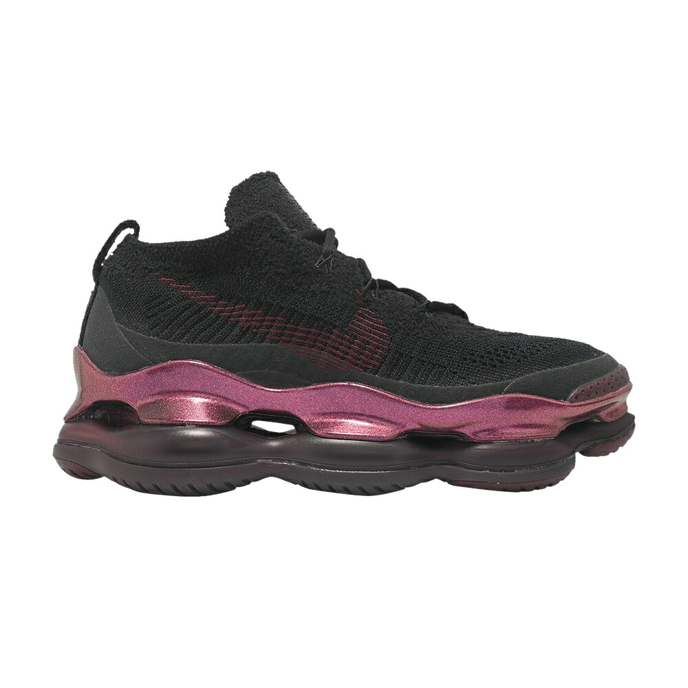 ナイキ マックス フライニット 黒色 ブラック ワイン色 バーガンディー エアマックス 'BLACK BURGUNDY' スニーカー レディース NIKE WMNS AIR MAX SCORPION FLYKNIT / BLACK BURGUNDY