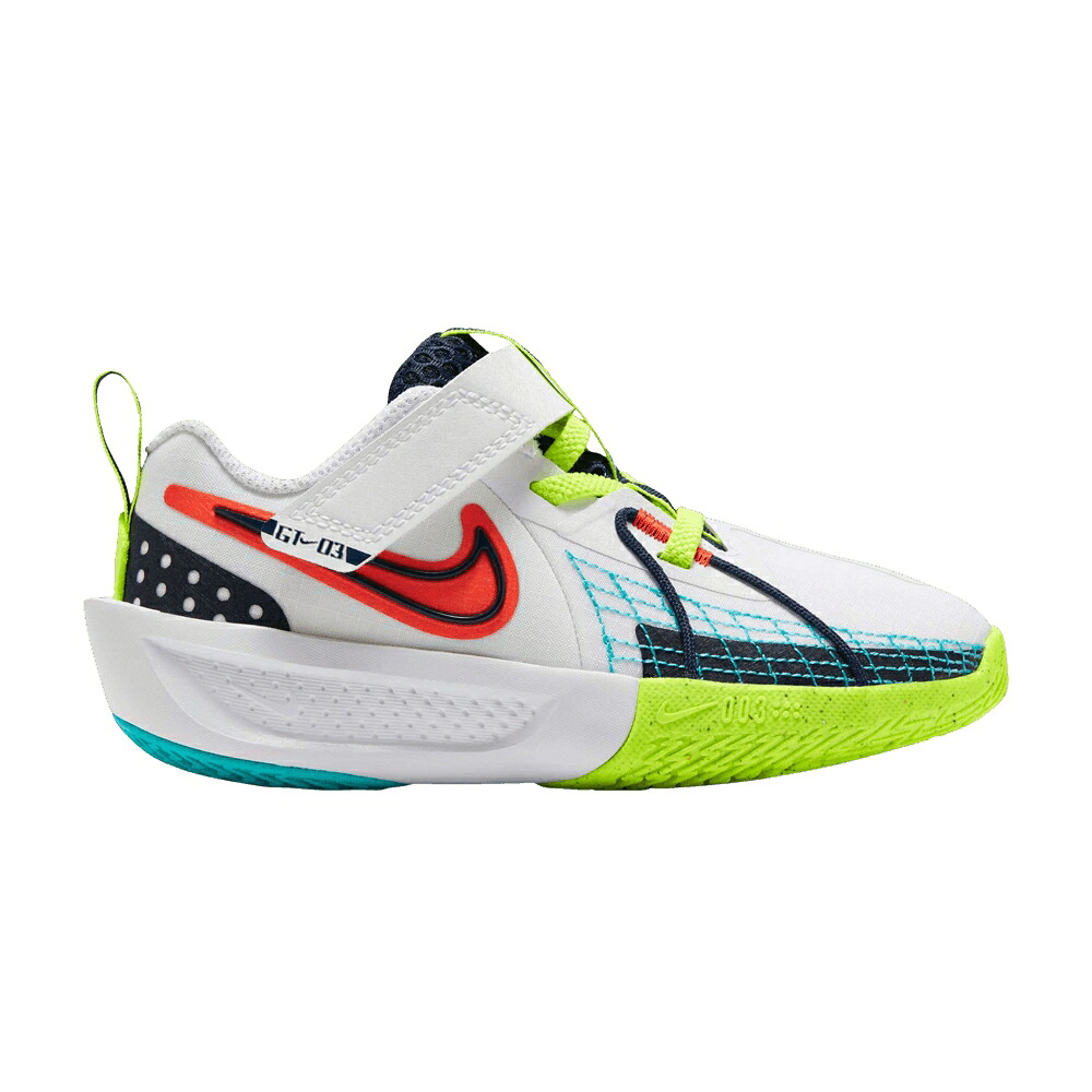 ナイキ 白色 ホワイト 赤 レッド 'WHITE RED' ジュニア キッズ NIKE GT CUT 3 SE PS OBSIDIAN PICANTE / WHITE PICANTE RED VOLT OBSIDIAN ベビー マタニティ スニーカー|スニケス
