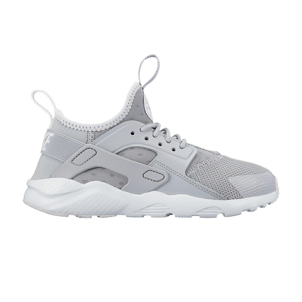ナイキ ハラチ ラン ウルトラ 灰色 グレー 白色 ホワイト ハラチラン 'WOLF GREY' ジュニア キッズ NIKE AIR HUARACHE RUN ULTRA PS / WOLF GREY PALE GREY WHITE ベビー マタニティ スニーカー｜スニケス