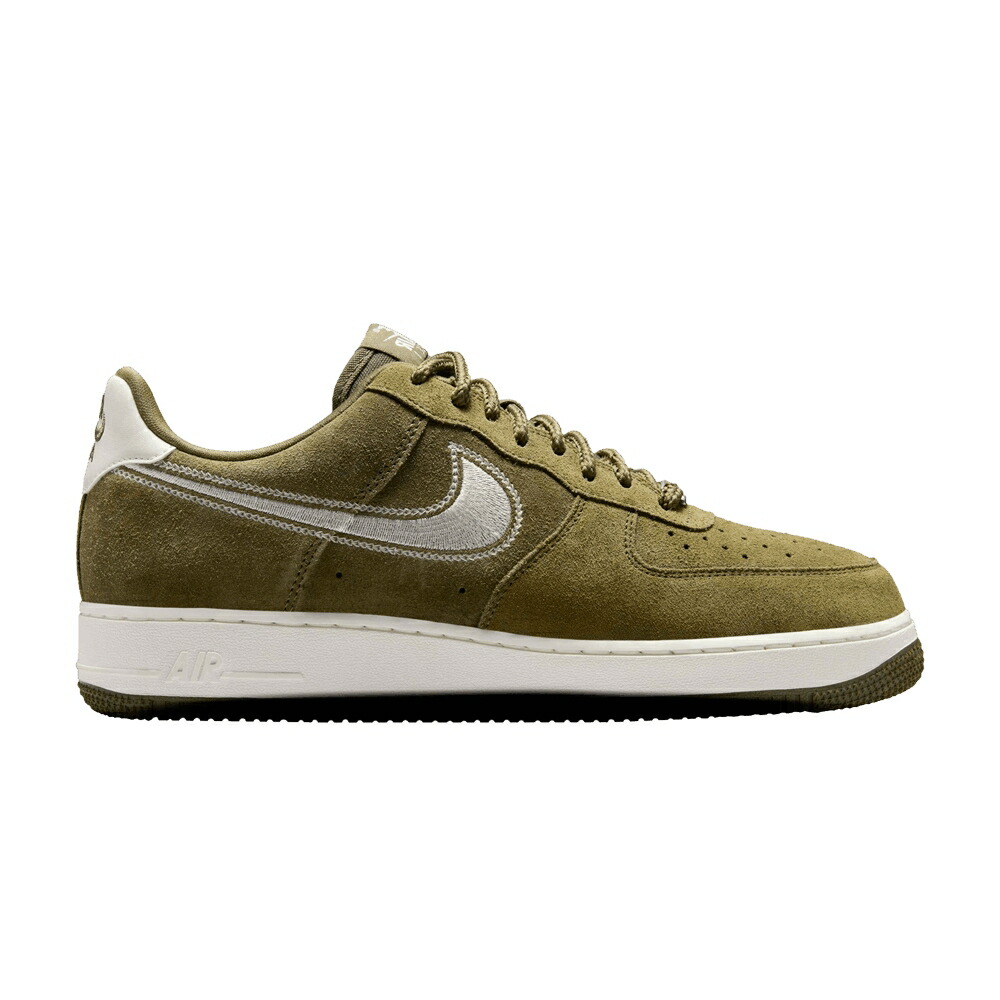 ナイキ スウッシュ スウォッシュ オリーブ エアフォース '07 'EMBROIDERED SAIL' スニーカー メンズ NIKE AIR FORCE 1 LV8 SWOOSH - MEDIUM OLIVE / MEDIUM OLIVE SAIL 40,625円