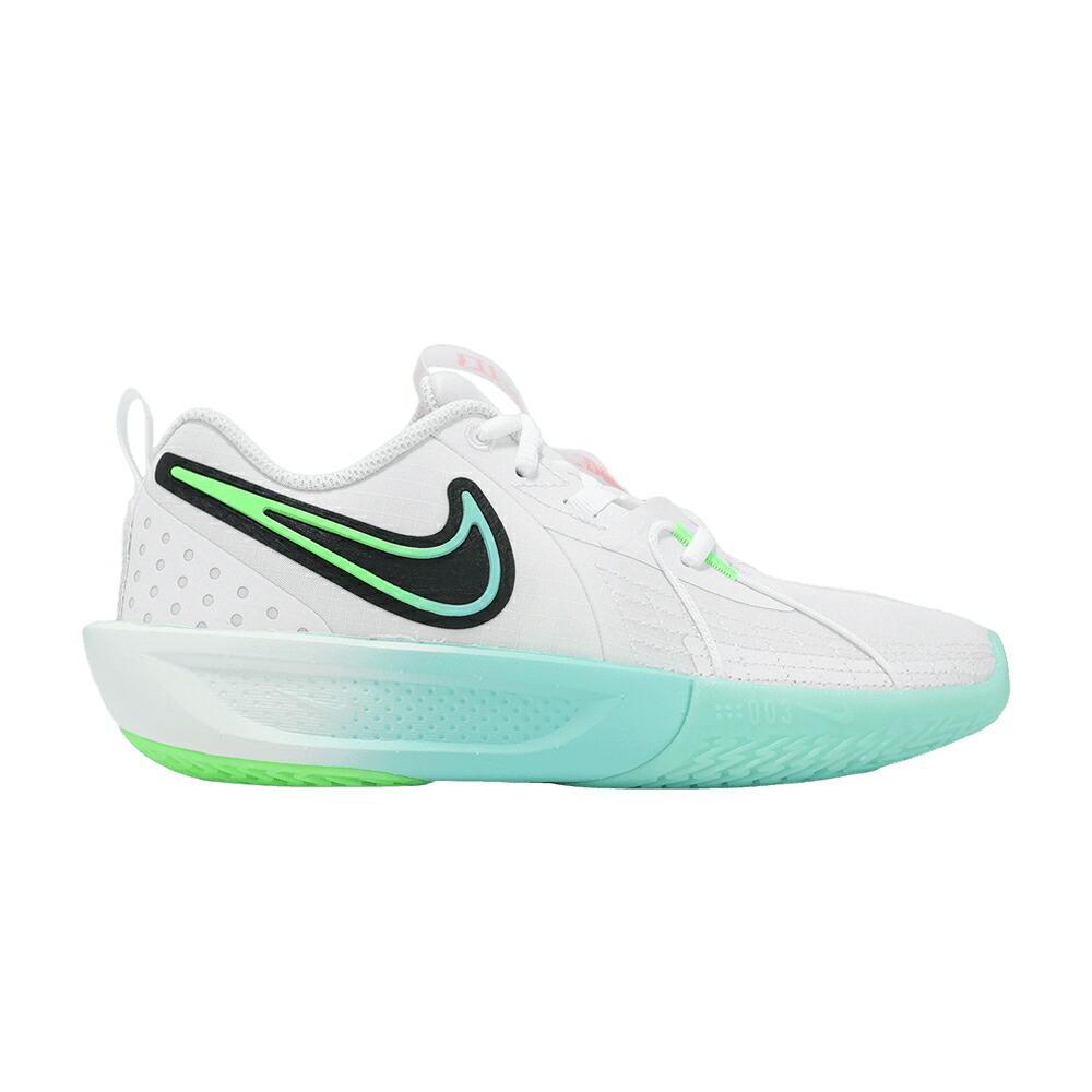ナイキ 白色 ホワイト 緑 グリーン BLEACHED TURQUOISE ジュニア キッズ NIKE GT CUT 3 GS / WHITE BLEACHED TURQUOISE GREEN ベビー マタニティ スニーカー