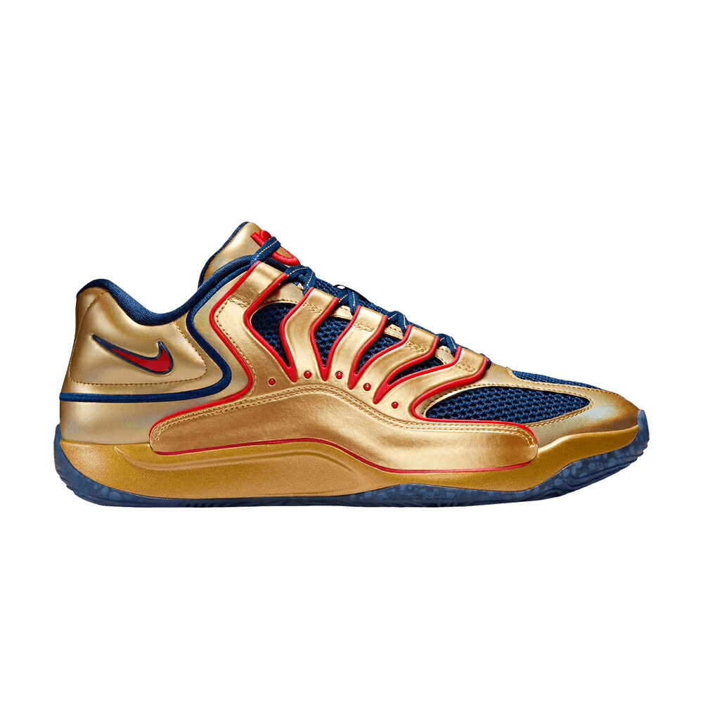 ナイキ ゴールド 青み 青色 白いこと 白いこと \u0027IMMORTALIZED PACK\u0027 スニーカー メンズ NIKE KD 18 / METALLIC GOLD BLUE VOID WHITE